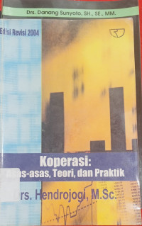Image of Koperasi Asas-asas, Teori, dan Praktik
